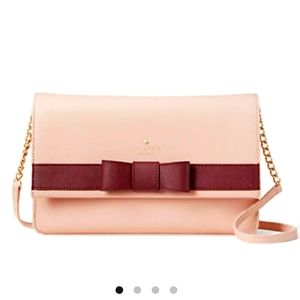 New Kate Spade kirk park saffiano veronique crossbody